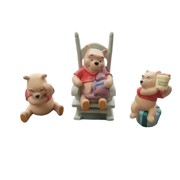 Pooh & Friends Winnie the Pooh Porcelain figurine lot bundle - Picture 1 of 11